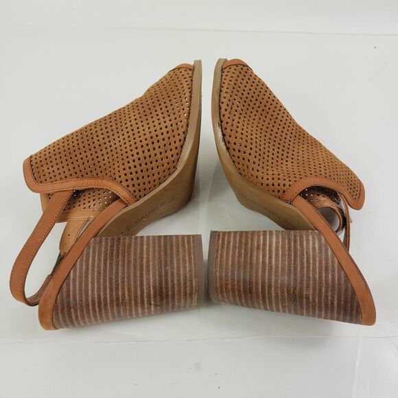 kelsi Dagger Shoes Women's 10  Light Brown Block Heel Open Toe & Heel - Picture 4 of 7